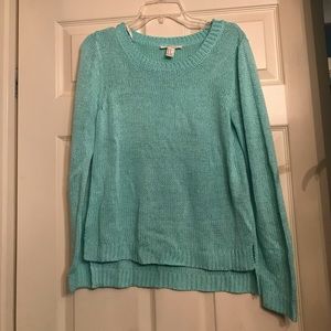 Teal sweater!